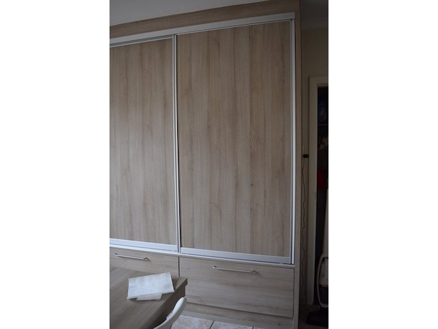 Kast met 2 laden en schuifdeuren 200x265 cm (zelf demonteren) - afbeelding 2 van  4