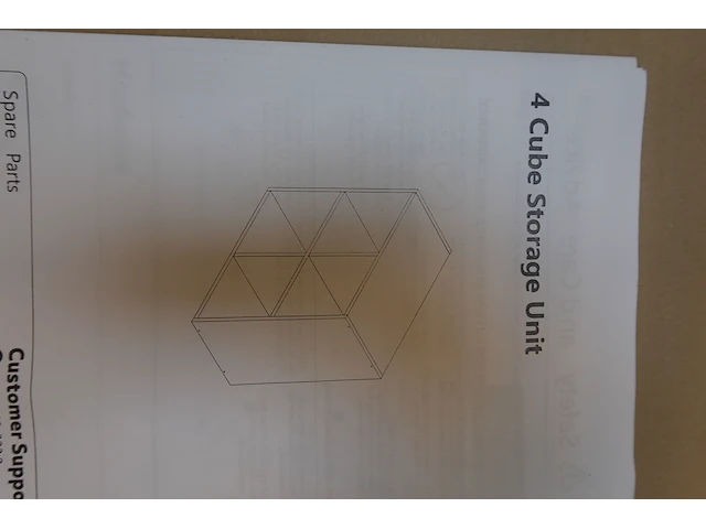 Kast met 4 vakken - afbeelding 3 van  3
