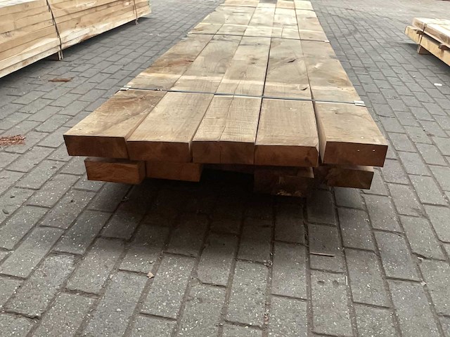 Kastanje balken 80x200 mm (10x) - afbeelding 4 van  5