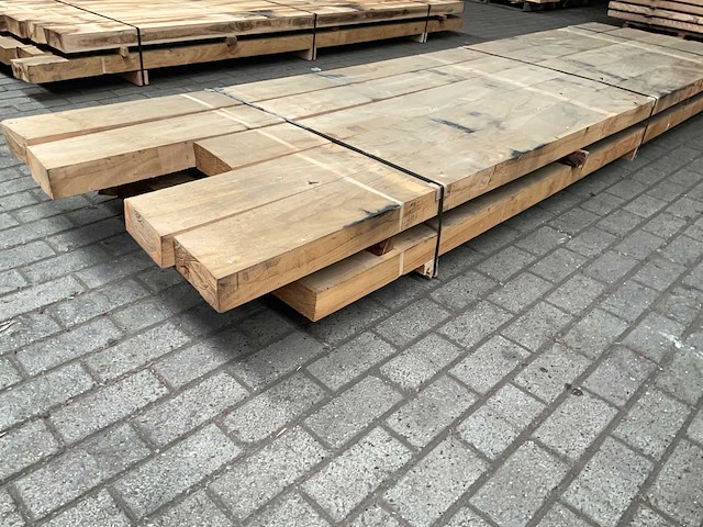 Kastanje balken 80x200 mm (10x) - afbeelding 2 van  5