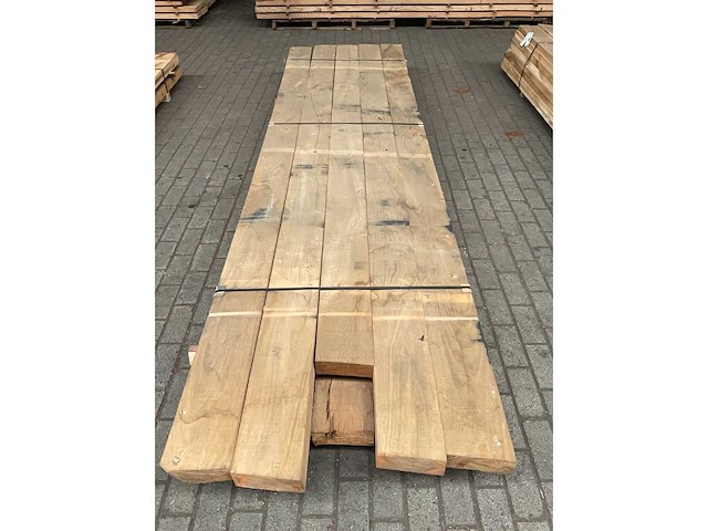 Kastanje balken 80x200 mm (10x) - afbeelding 5 van  5