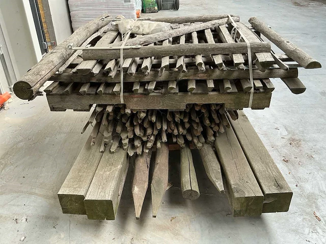 Kastanjehout tuinpoort - afbeelding 6 van  8