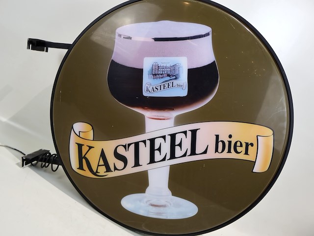 Kasteelbier lichtreclame dubbelzijdig - afbeelding 2 van  6