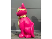 Kat met bril roos/goud - afbeelding 3 van  4