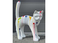 Kat wit trash xxl - afbeelding 1 van  1