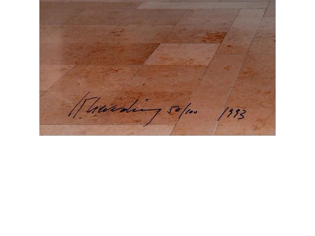 Katharina sieverding (1944), 'geistesleben-wirtschaftsleben-rechtsleben', 1993, c-print, n° 50/100, 40.5 x 51 cm. (15.93 x 20.07 in.) - afbeelding 3 van  3
