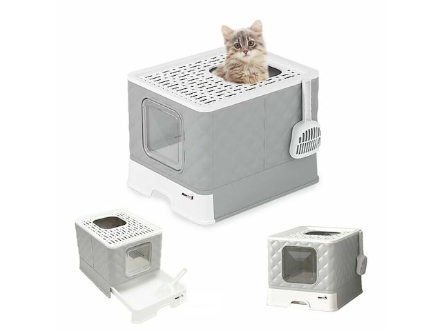 Kattenbak opvouwbaar 50x41x37cm - afbeelding 2 van  4