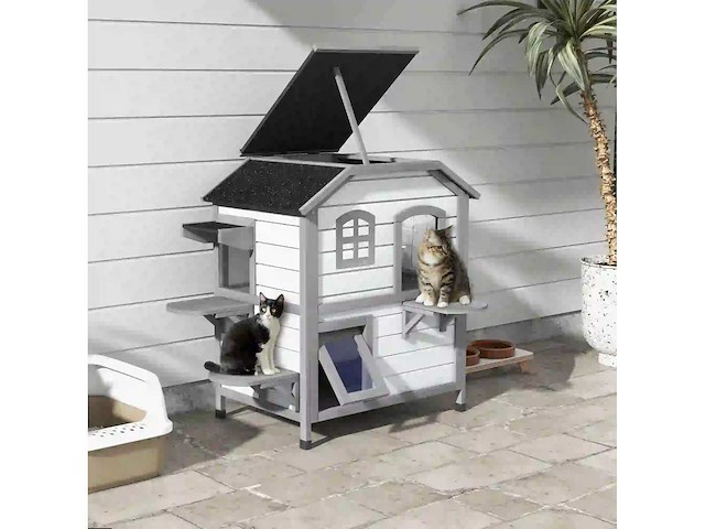 Kattenhuis kattenhuis-nis, 2 verdiepingen - afbeelding 2 van  7