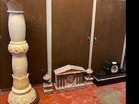 Kavel: schoorsteenmantelklokken en een pilaster - afbeelding 1 van  5