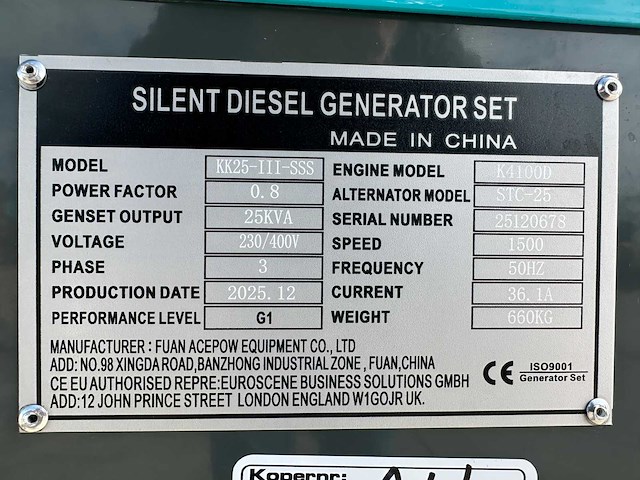 Kawakenki - 2025 - kk25-iii-sss - stroomgenerator - afbeelding 13 van  20