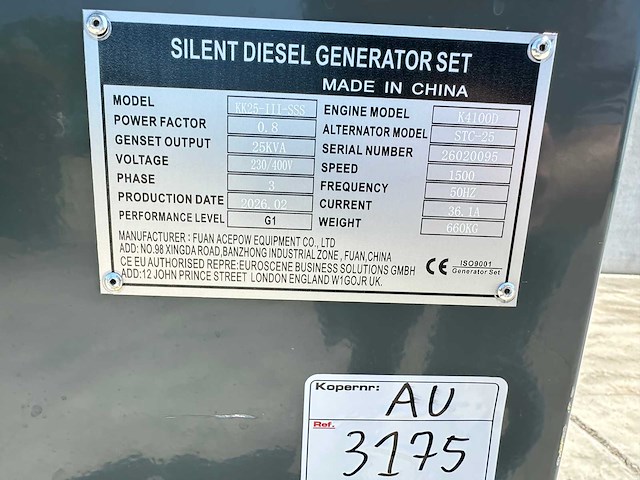 Kawakenki - 2026 - kk-25-iii-sss - stroomgenerator - afbeelding 11 van  19