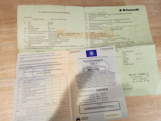 Kawasaki - er6 n - motorfiets - afbeelding 7 van  7