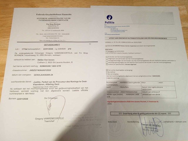 Kawasaki - gtr 1400 - motorfiets - afbeelding 3 van  3