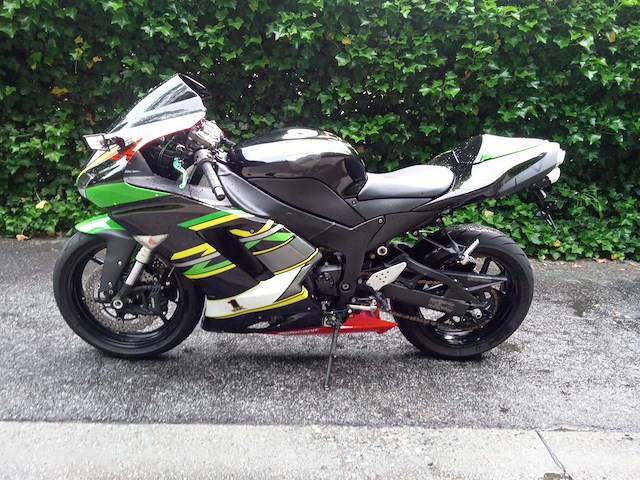 Kawasaki - ninja zx 6r - motorfiets - afbeelding 1 van  5