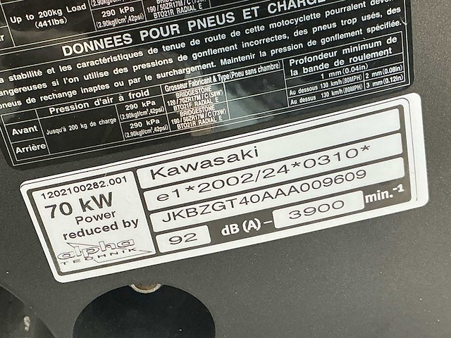 Kawasaki 1400 gtr motorfiets - afbeelding 7 van  17