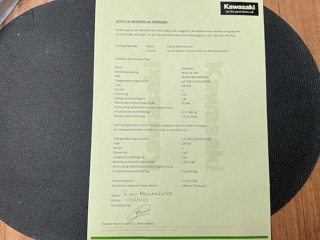 Kawasaki ninja zx-10r motorfiets - afbeelding 15 van  23