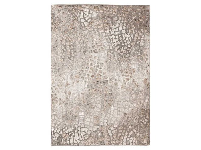 Kayoom kurzflorteppich catcher 225 zilver/beige, 170 x 120 cm - afbeelding 1 van  1