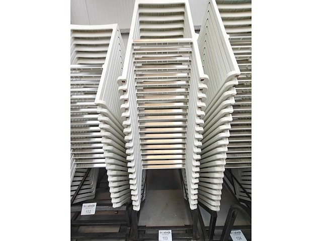 Kazar - barkruk kazar wit met transportkar (20x) - afbeelding 3 van  3