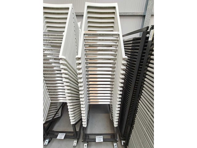 Kazar - barkruk kazar wit met transportkar (20x) - afbeelding 3 van  5