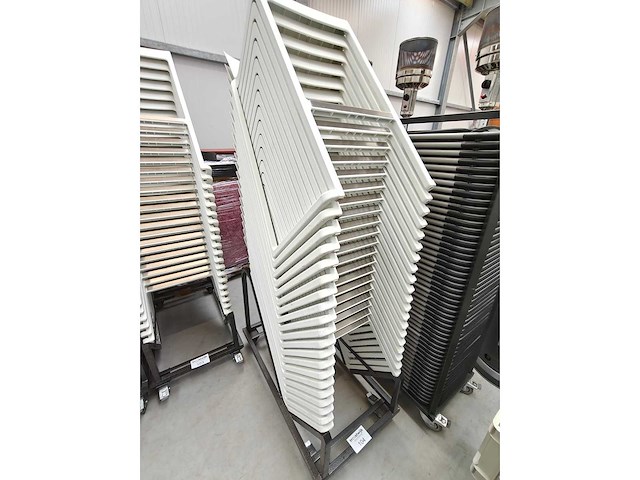 Kazar - barkruk kazar wit met transportkar (20x) - afbeelding 4 van  5