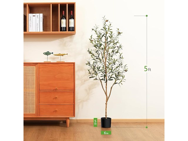 Kazeila kunstmatige olijfboom (1,5 m) - afbeelding 4 van  4