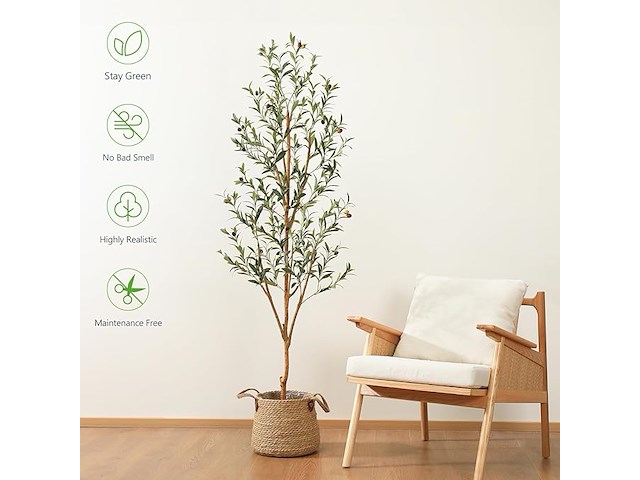 Kazeila kunstmatige olijfboom (180 cm) - afbeelding 1 van  3