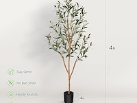 Kazeila kunstolijfboom (120 cm, 2 stuks) - afbeelding 2 van  3