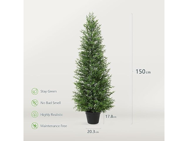 Kazeila kunstplant (150 cm) - afbeelding 2 van  3