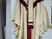 Kazuifel beige met bordeaux - afbeelding 1 van  1