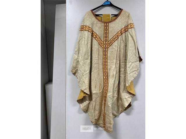 Kazuifel beige met geel - afbeelding 2 van  2