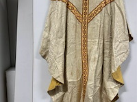 Kazuifel beige met geel - afbeelding 2 van  2