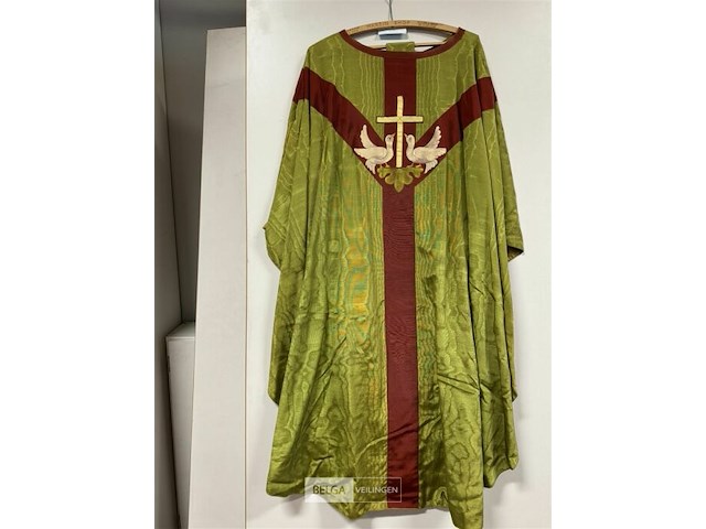 Kazuifel groen met rood - afbeelding 1 van  2