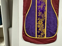 Kazuifel paars met geel - afbeelding 1 van  2