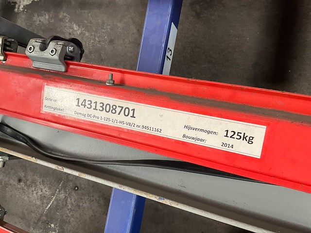 Kbk kraanbaan 125 kg - afbeelding 5 van  12