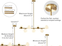 Kco moderne gouden kroonluchter - afbeelding 2 van  4