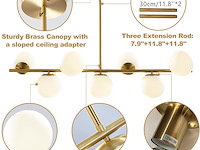Kco moderne gouden kroonluchter - afbeelding 4 van  4