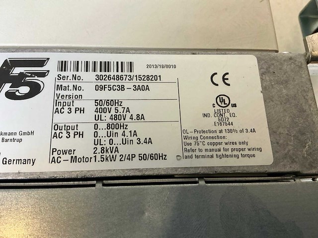 Keb f5 frequentieregelaar (3x) - afbeelding 9 van  10