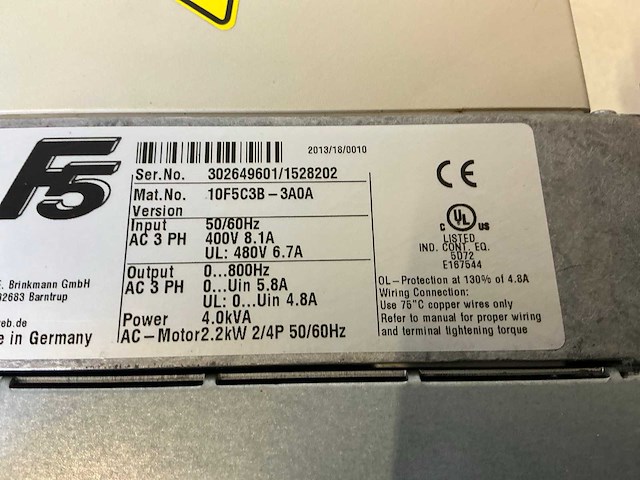 Keb f5 frequentieregelaar (3x) - afbeelding 10 van  10