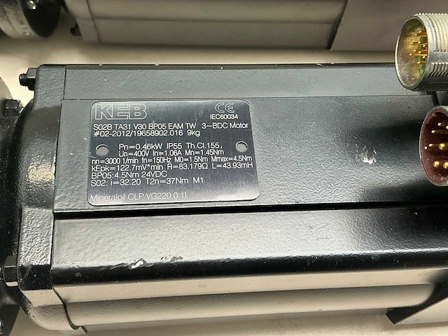 Keb s02b ta31 v30 bp05 eam tw servomotor (2x) - afbeelding 6 van  8
