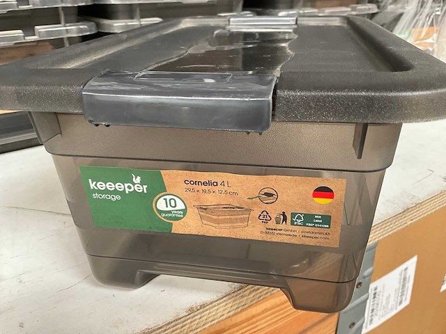 Keeper cornelia opbergbox 4 liter 29,5 x 19,5 x 12,5 cm (64x) - afbeelding 3 van  6