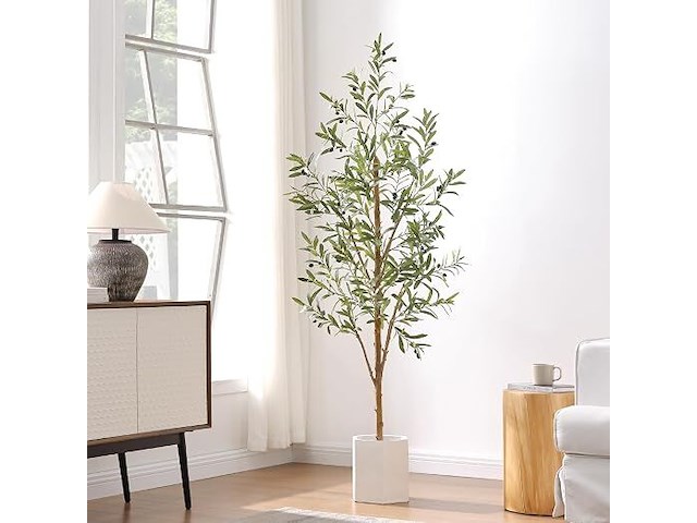 Keeplush luxe kunstmatige olijfboom (182 cm) - afbeelding 1 van  4