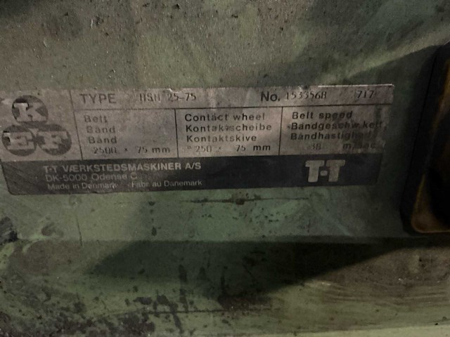 Kef hsn 25-75 bandschuurmachine - afbeelding 5 van  5