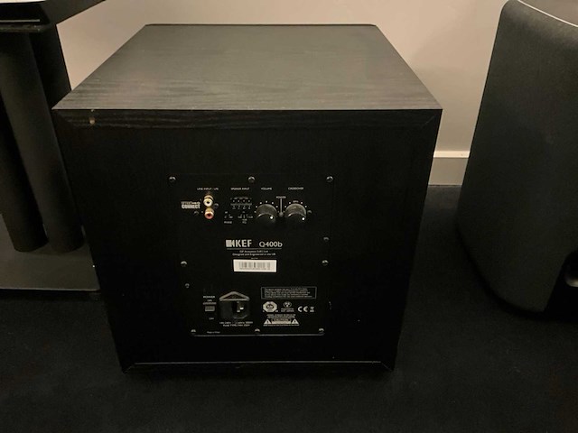 Kef q400b actieve subwoofer - afbeelding 2 van  4