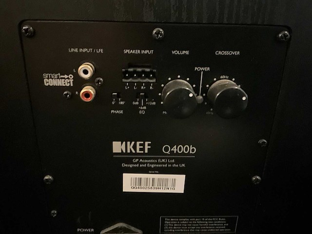 Kef q400b actieve subwoofer - afbeelding 3 van  4