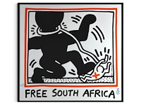 Keith haring - free south africa - afbeelding 1 van  1