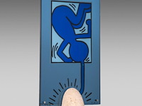Keith haring - on taro lamp - afbeelding 2 van  4