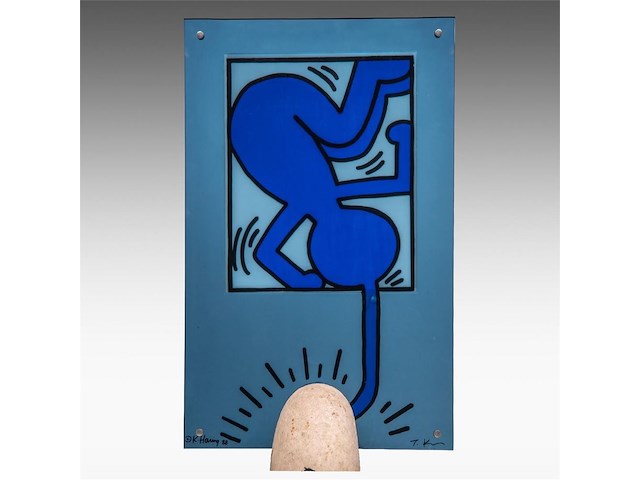 Keith haring - on taro lamp - afbeelding 3 van  4