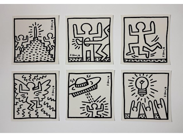 Keith haring - untitled zesluik - afbeelding 1 van  1