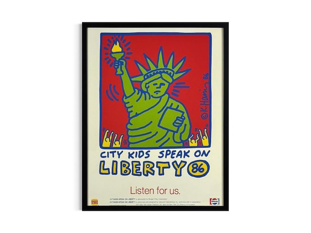 Keith haring affiche - afbeelding 1 van  1