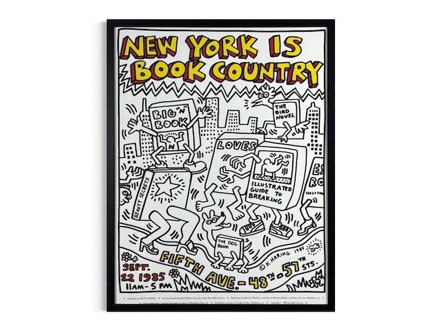 Keith haring affiche - afbeelding 1 van  1